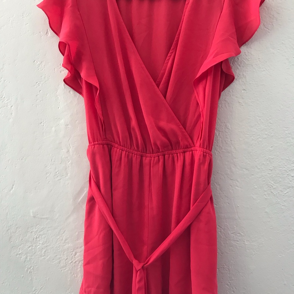 Coral/pink romper size medium